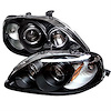 Halo LED Projector Headlights 1999-2000 Honda Civic - image 1
