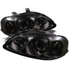 Halo LED Projector Headlights 1999-2000 Honda Civic - image 2