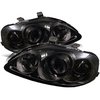 Halo LED Projector Headlights 1999-2000 Honda Civic - image 3