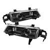 Halo LED Projector Headlights 1992-1996 Honda Prelude - image 3