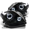 Halo LED Projector Headlights 1997-2001 Honda Prelude - image 3
