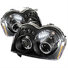 Halo LED Projector Headlights 2005-2007 Jeep Grand Cherokee - image 1