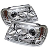Halo LED Projector Headlights 1999-2004 Jeep Grand Cherokee - image 1