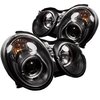 Halo LED Projector Headlights 1998-2002 Mercedes Benz CLK - image 4