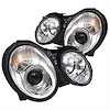 Halo LED Projector Headlights 1998-2002 Mercedes Benz CLK - image 1
