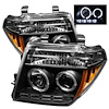 Halo LED Projector Headlights 2005-2008 for Nissan Frontier/Pathfinder - image 1