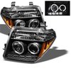 Halo LED Projector Headlights 2005-2008 for Nissan Frontier/Pathfinder - image 4