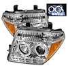 Halo LED Projector Headlights 2005-2008 for Nissan Frontier/Pathfinder - image 1