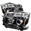 Halo LED Projector Headlights 2004-2015 for Nissan Titan - image 2