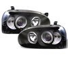 Halo LED Projector Headlights 1993-1998 Volkswagen Golf III - image 2