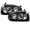Halo LED Projector Headlights 1993-1998 Volkswagen Golf III - image 3