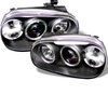 Halo LED Projector Headlights 1999-2005 Volkswagen Golf IV - image 2