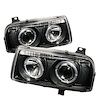 Halo LED Projector Headlights 1993-1998 Volkswagen Jetta III - image 1
