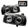 Halo LED Projector Headlights 1993-1998 Volkswagen Jetta III - image 3