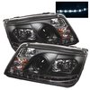 DRL Projector Headlights 1999-2005 Volkswagen Jetta - image 2