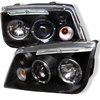 Halo LED Projector Headlights 1999-2005 Volkswagen Jetta - image 2