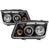 Halo LED Projector Headlights 1999-2005 Volkswagen Jetta - image 3