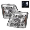 LED Crystal Headlights 2003-2006 Chevy Silverado 1500/2500/3500 - image 2