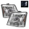 LED Crystal Headlights 2003-2006 Chevy Silverado 1500/2500/3500 - image 3