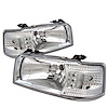 LED Crystal Headlights 1992-1996 Ford F150/Bronco - image 1