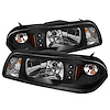 LED Crystal Headlights 1987-1993 Ford Mustang - image 1