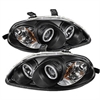 Halo CCFL Projector Headlights 1996-1998 Honda Civic - image 1
