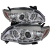 Halo DRL Projector Headlights 2009-2010 Toyota Corolla - image 1