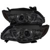 Halo DRL Projector Headlights 2009-2010 Toyota Corolla - image 2