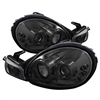 Halo LED Projector Headlights Uses T10 LED Ultra White LED Bulb - image 1