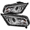 LED Halo Projector Headlights 2010-13 Ford Mustang - image 1