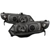 Halo LED Projector Headlights 2006-2008 Honda Civic - image 3
