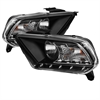 DRL LED Crystal Headlights 2010-2013 Ford Mustang - image 1