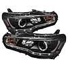 Halo DRL Projector Headlights 2008-2014 Mitsubishi Lancer/Evo-10 - image 1