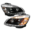 Halo DRL Projector Headlights 2008-2011 Mercedes Benz C-Class - image 1