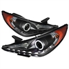 Halo DRL Projector Headlights 2011-2013 Hyundai Sonata - image 1