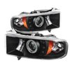 CCFL LED Projector Headlights 1 pc. Replaceable LEDs Pair Black - image 2