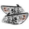 Halo LED Projector Headlights Non Replaceable LED Pair Smoke - image 1