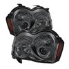 Halo LED Projector Headlights Non Replaceable LED Pair Smoke - image 2