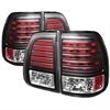 LED Tail Lights Uses Stock Bulbs Pair Black - image 1