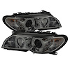 Halo LED Projector Headlights 2004-2006 BMW E46 3 Series - image 1