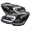 DRL Projector Headlights 2012-2013 Mercedes Benz W204 C-Class - image 1