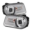 DRL LED Projector Headlights 2005-2010 Chrysler 300C - image 2