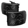 Halo LED Projector Headlights 2007-2013 Chevy Silverado - image 1
