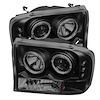 Halo LED Projector Headlights 1999-2004 Ford F250 - image 1