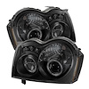 Halo LED Projector Headlights 2005-2007 Jeep Grand Cherokee - image 1