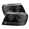 Halo LED Projector Headlights 1999-2004 Jeep Grand Cherokee - image 1