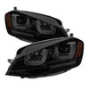 DRL Projector Headlights 2014-2016 Volkswagen Golf VII - image 2