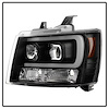 Light Bar DRL Projector Headlights 2007-2014 Chevy Tahoe/Avalanche/Suburban - image 1