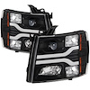 DRL LED Projector Headlights 2007-2014 Chevy Silverado - image 1