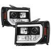 Light Bar DRL LED Projector Headlights 2007-2013 GMC Sierra - image 1